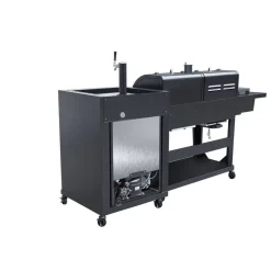 Kombigrill schwarz 236 x 138 x 68 cm