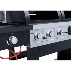 Kombigrill schwarz 236 x 138 x 68 cm