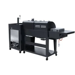 Kombigrill schwarz 236 x 138 x 68 cm