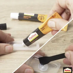 2-Komponenten-Kleber 'Kraft-Mix Extrem Schnell' transparent 2 x 12 g