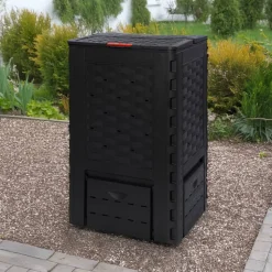 Komposter 'BlackLine' schwarz 400 l