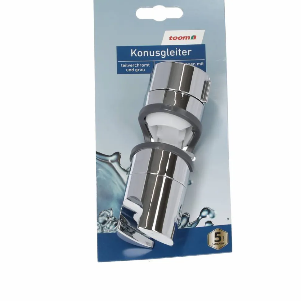 Konusgleiter chromfarben 11,9 x 4,05 cm