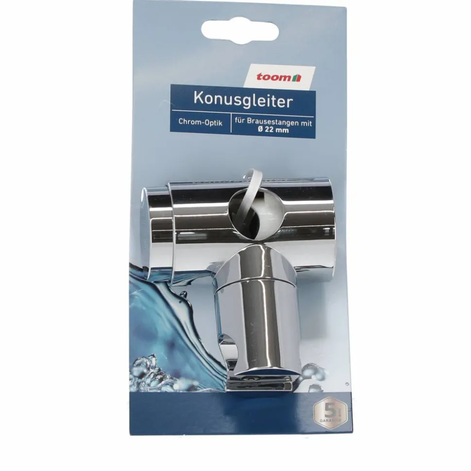 Konusgleiter chromfarben 6,6 x 8,7 cm