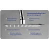 Kopfbrause Edelstahl silbern 25 x 25 cm