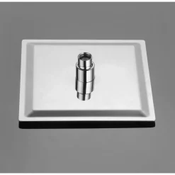 Kopfbrause Edelstahl silbern 20 x 20 cm