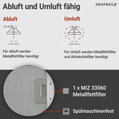 Kopffreie Schräghaube 'CH 33060 WB'