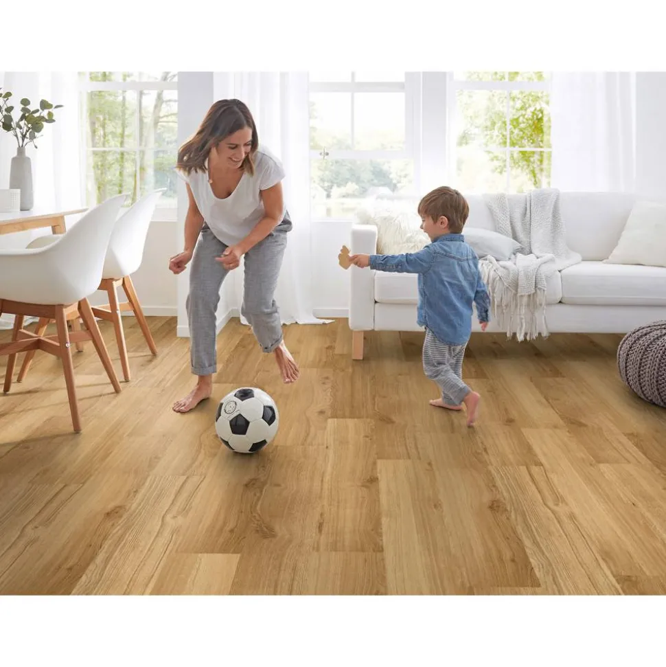 Korkboden 'Freestyle' Oak Cliff Goldenrod beige 10,5 mm