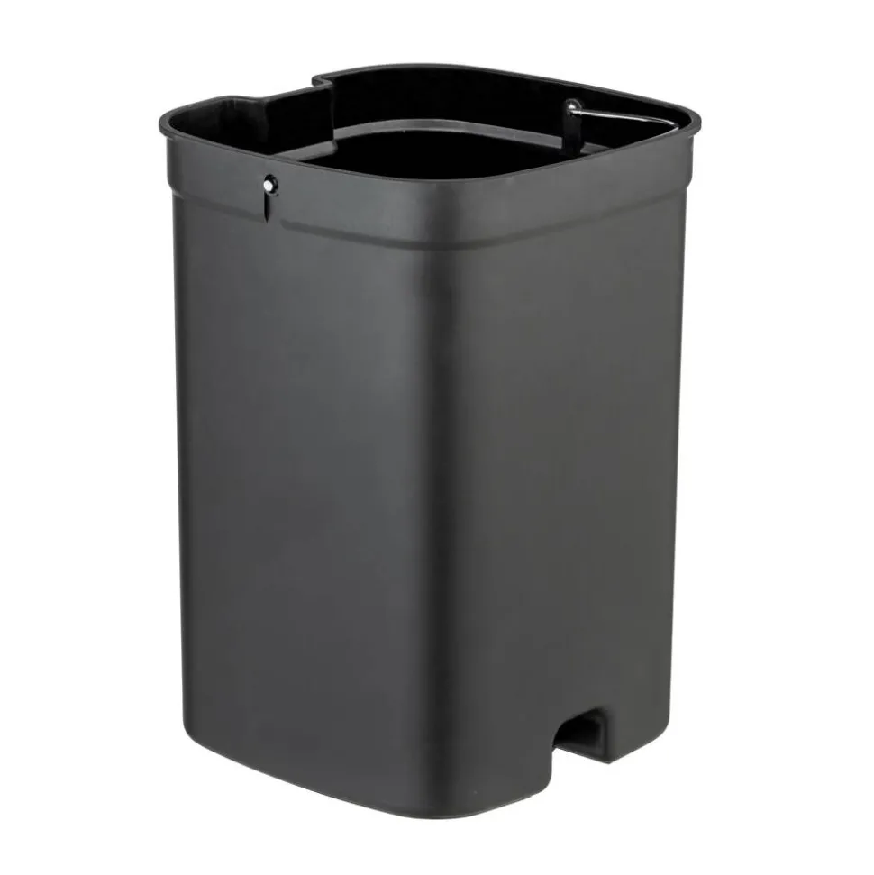 Kosmetikeimer 'Davos' schwarz 23,5 x 26 x 27,5 cm 6,5 l
