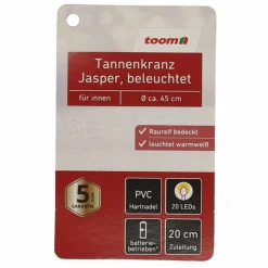 Kranz 'Jasper' grün 20 LED Ø 45 cm