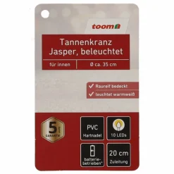 Kranz 'Jasper' grün 10 LED Ø 35 cm