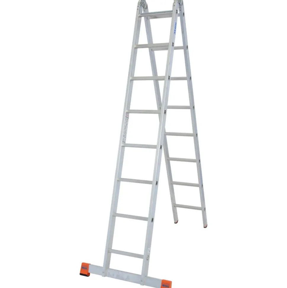 Krause Doppel-Gelenkleiter 'Trimatic' 2 x 8 Sprossen