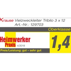 Krause Vielzweckleiter 'Tribilo' 3 x 12 Sprossen