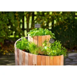 Kräuterspirale 'Luise' Holz natur 400 x 55 x 74 cm