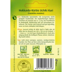 Kuerbis Hokkaido 'Uchiki Kuri'