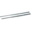 Kugelauszüge Metall silbern 50 cm 2 Stück ohne Dämpfung