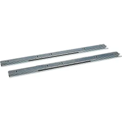 Kugelauszüge Metall silbern 50 cm 2 Stück ohne Dämpfung