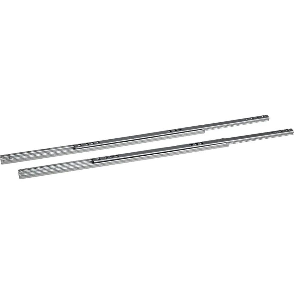 Kugelauszüge Metall silbern 2 Stück 310 mm