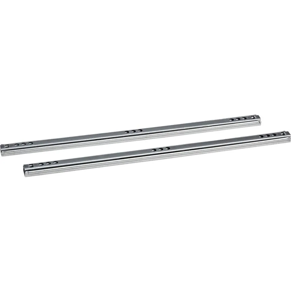 Kugelauszüge Metall silbern 2 Stück 310 mm