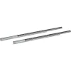Kugelauszüge Metall silbern 2 Stück 246 mm