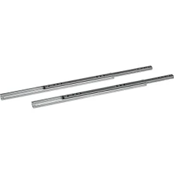 Kugelauszüge Metall silbern 2 Stück 246 mm