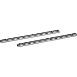 Kugelauszüge Metall silbern 2 Stück 246 mm
