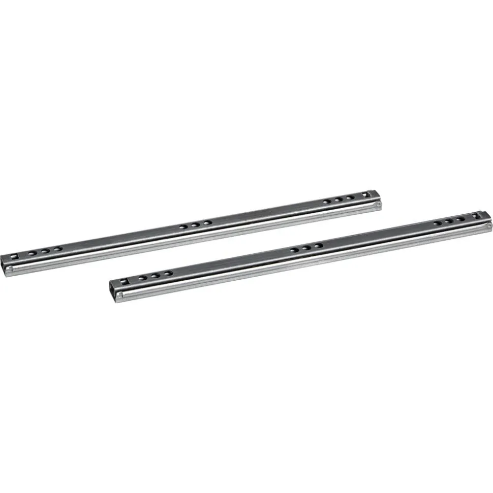 Kugelauszüge Metall silbern 2 Stück 246 mm