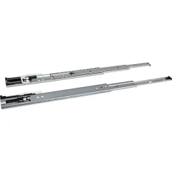 Kugelauszüge mit Dämpfung Metall silbern 400 mm 2 Stück