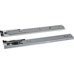 Kugelauszüge mit Dämpfung Metall silbern 400 mm 2 Stück