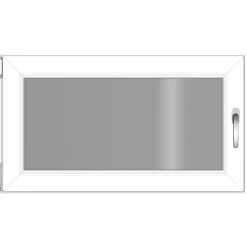 Kunststofffenster weiß 100 x 60 cm, 3-fach Verglasung