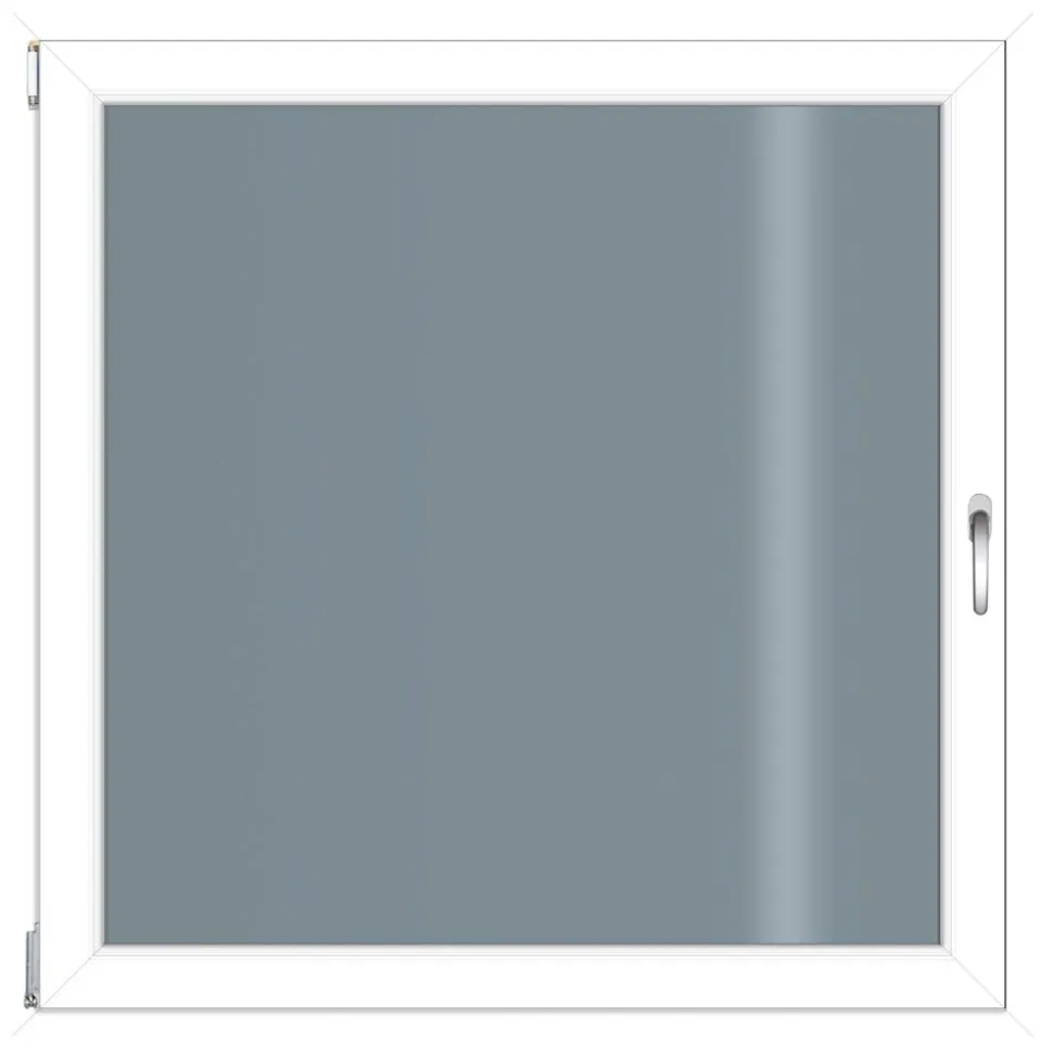 Kunststofffenster 1000 x 1000 mm weiß DIN links