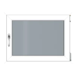 Kunststofffenster 800 x 600 mm weiß DIN rechts