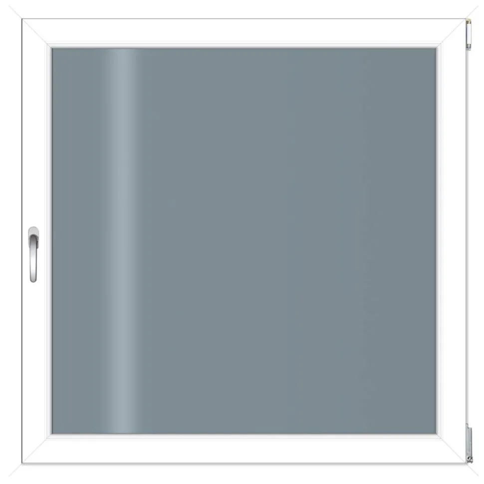 Kunststofffenster 1000 x 1000 mm weiß DIN rechts