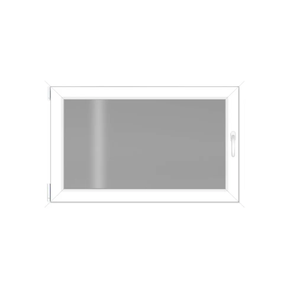 Kunststofffenster 1000 x 600 mm weiß DIN links