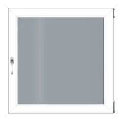 Kunststofffenster 750 x 750 mm weiß DIN rechts