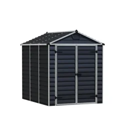 Kunststoff-Gerätehaus 'Skylight' 185 x 229 cm Polycarbonat mitternachtsgrau