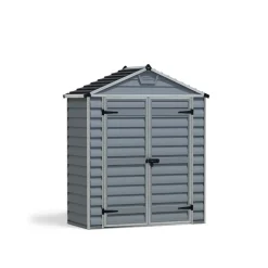 Kunststoff-Gerätehaus 'Skylight' 185 x 90 cm Polycarbonat grau
