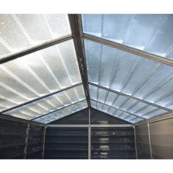 Kunststoff-Gerätehaus 'Skylight' 185 x 154 cm Polycarbonat grau