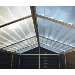 Kunststoff-Gerätehaus 'Skylight' 121 x 177 cm Polycarbonat mitternachtsgrau