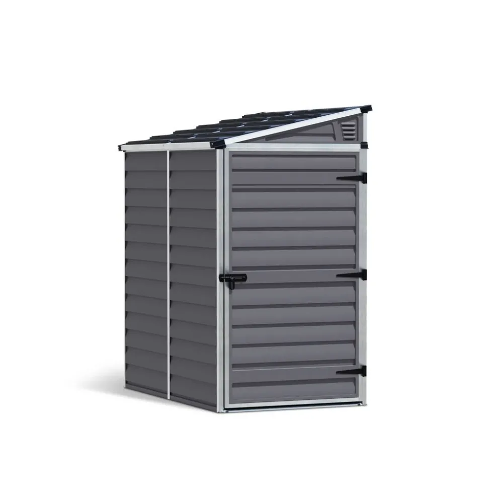 Kunststoff-Gerätehaus 'Skylight' 118 x 175 cm Polycarbonat grau