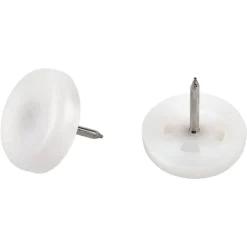Kunststoffgleitnägel weiß Ø 2,2 cm 50 Stück