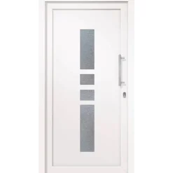 Kunststoffhaustür 'Boston' weiß 1000 x 2100 mm DIN R