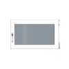 Kunststoff-Kellerfenster 800 x 400 mm weiß DIN rechts