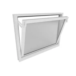 Kunststoff-Kippfenster 800 x 600 mm weiß DIN