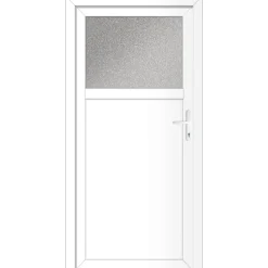 Kunststoff-Nebeneingangstür 'BAZ 682' 98 x 198 cm Anschlag rechts, weiß