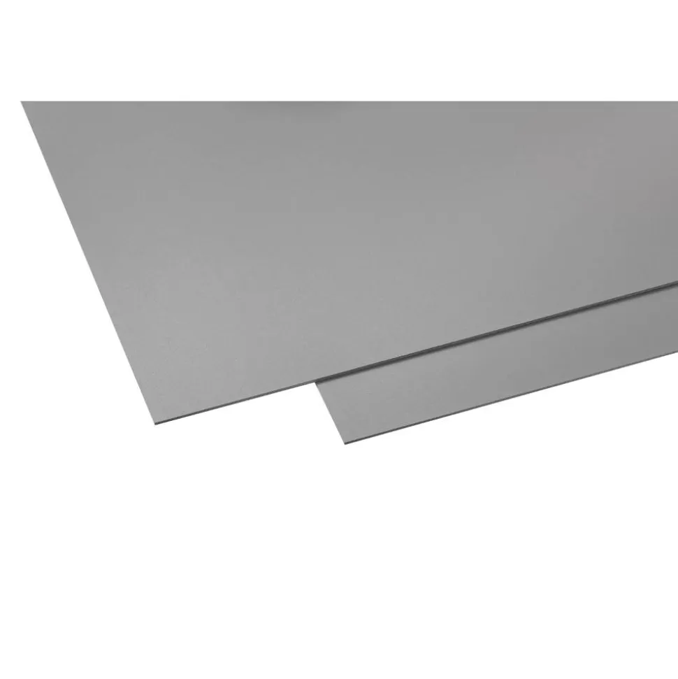 Kunststoffplatte 'Hobbycolor' grau 125 x 50 x 0,3 cm