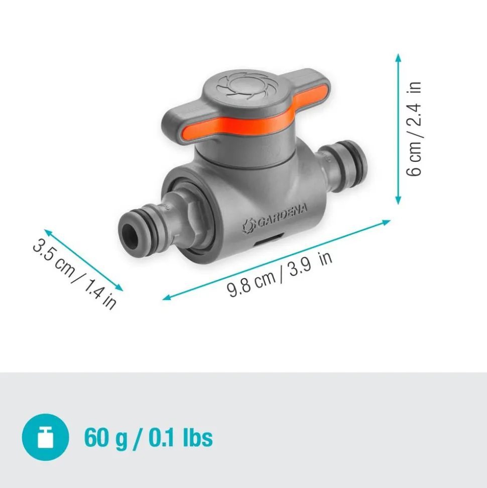 Kupplung 'Micro-Drip-System' mit Regulierventil