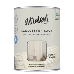Lack 'pearly white' Extra-matt 0,5 l