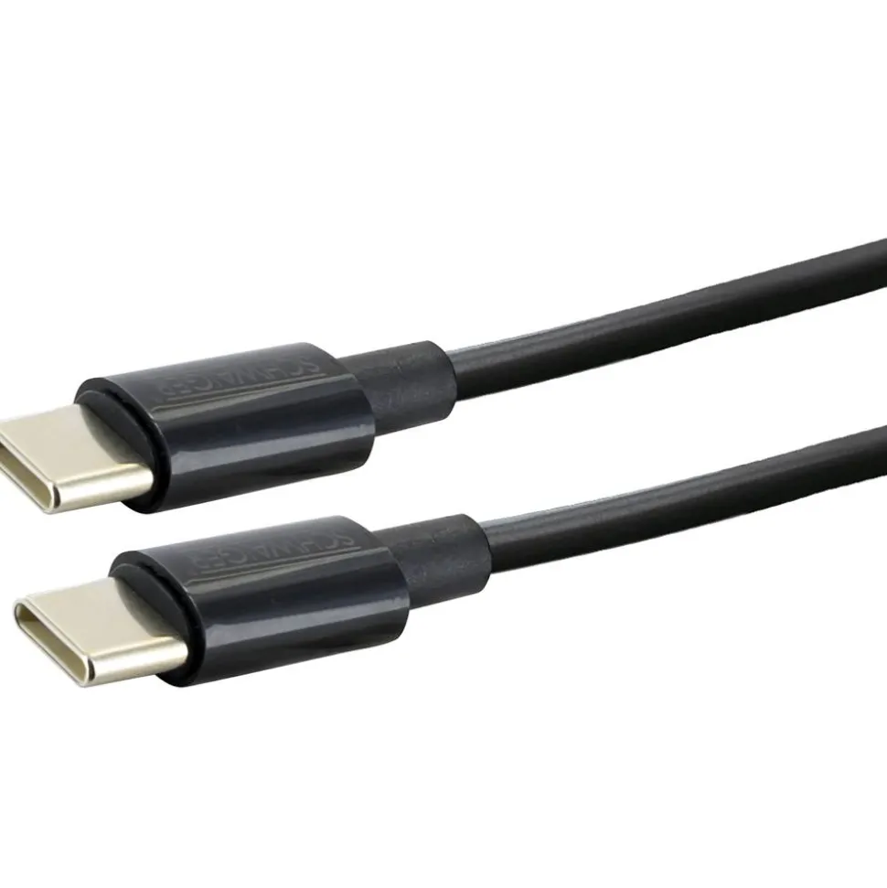 Ladekabel USB-C auf USB-C schwarz 80 cm