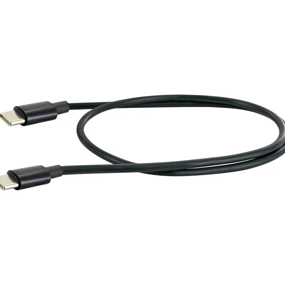 Ladekabel USB-C auf USB-C schwarz 80 cm