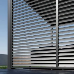 Lamellen Sichtschutz für Pergola 'Grand Tuscan 14' anthrazit 135 x 234 cm